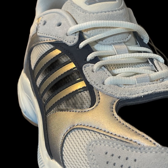 Adidas CHAOS Men’s size 10.5D Gray and Black Retro 90’s Y2K Sneakers Suede/Mesh - Picture 6 of 9